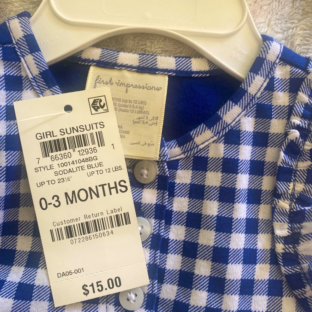 First impressions  blue and white o-3mo girls